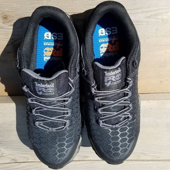 Timberland PRO Powertrain Sport Alloy Toe Work Sneaker - Black 7.5 wide B15 - Picture 8 of 12
